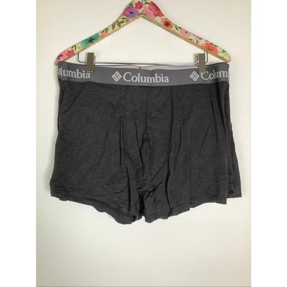 Columbia Men's XL Black 6 Pack Performance Stretch Boxer Briefs G7-2
